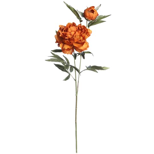 29" Orange Peony Stem by Ashland®
